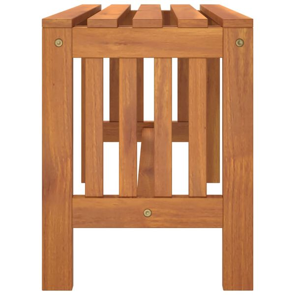 vidaXL Gartenbank 80 cm Massivholz Eukalyptus