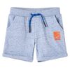 vidaXL Kindershorts mit Kordelzug Blau Melange 116