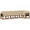 vidaXL Outdoor-Sofagarnitur 6 stk. Natur und Beige
