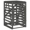 vidaXL M&uuml;lltonnenbox Grau 84x90x128,5 cm Massivholz Kiefer