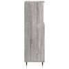 vidaXL Badschrank Grau Sonoma 30x30x100 cm Holzwerkstoff