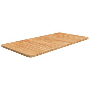 vidaXL Waschtischplatte Hellbraun 80x40x1,5 cm Massivholz Behandelt
