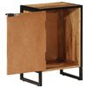 vidaXL Badschrank 40x30x60 cm Massivholz Akazie und Eisen
