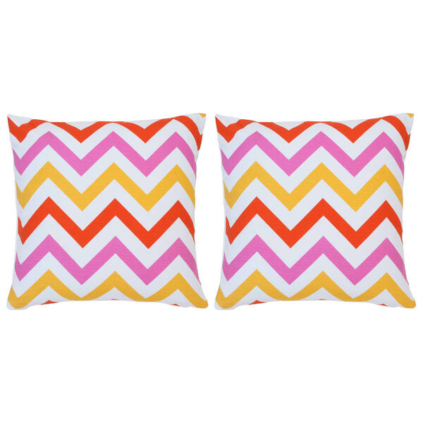 vidaXL Kissen 2 Stk. Bedruckt Mehrfarbig 40 x 40 cm Baumwolle