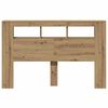 vidaXL LED-Kopfteil Artisan-Eiche 160x18,5x103,5 cm Holzwerkstoff