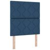 vidaXL LED Kopfteil Blau 80 cm Stoff