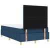 vidaXL LED Boxspringbett mit Matratze Blau 120 x 200 cm Stoff