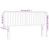 vidaXL Kopfteile 2 Stk. Hellgrau 72x5x78/88 cm Samt