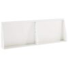 vidaXL St&uuml;tzmauer 2 stk. 60 x 12 x 40 cm Stahl Wei&szlig;