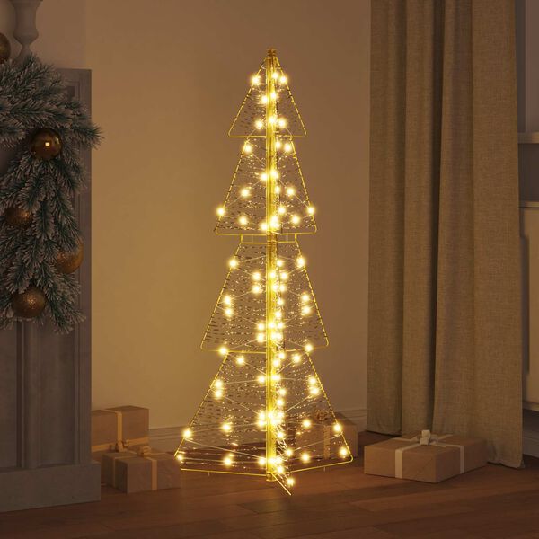vidaXL Weihnachtsbaum mit 100 LEDs Warmes Wei&szlig; 120 cm PET