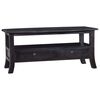 vidaXL Couchtisch Hellschwarz 90x50x40 cm Massivholz Mahagoni
