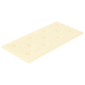 vidaXL Wandkopfteilen 12 pcs Creme 60 x 30 cm Kunstleder