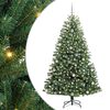 vidaXL K&uuml;nstlicher klappbarer Weihnachtsbaum mit 300 LEDs Gr&uuml;n 240 cm