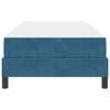 vidaXL Boxspringbett mit Matratze Dunkelblau 90 x 200 cm Stoff