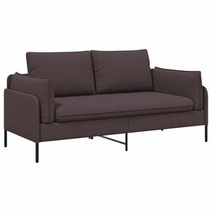 vidaXL 2-Sitzer Sofa Dunkelbraun 188 x 81 x 89 cm Stoff
