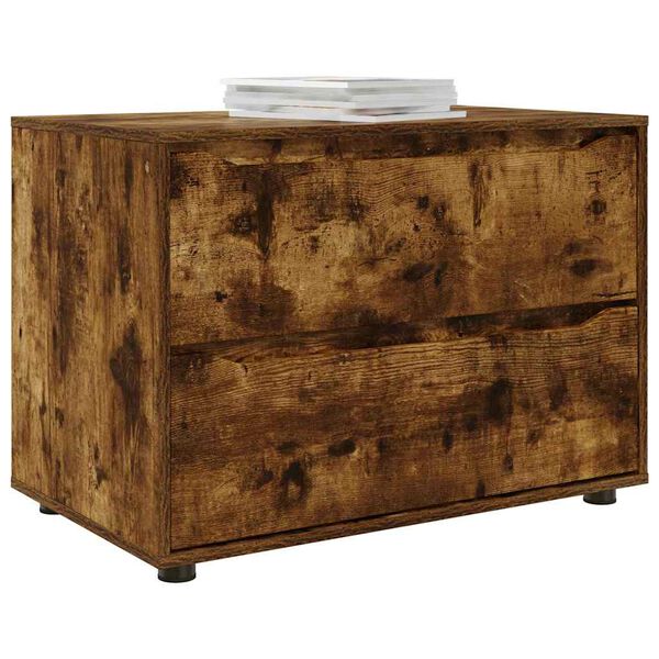 vidaXL Aufbewahrungsschrank Ger&auml;ucherte Eiche 80 x 48 x 57 cm