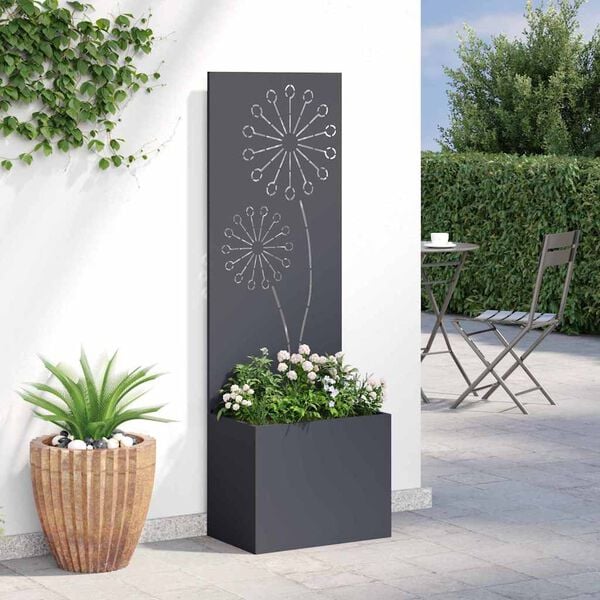 vidaXL Garten Sichtschutz-Leinwand Anthrazit 50 x 140 cm