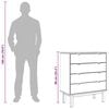 vidaXL Schubladenschrank OTTA 76,5x39,5x90 cm Massivholz