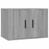 vidaXL 3-tlg. TV-Schrank-Set Grau Sonoma Holzwerkstoff
