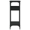 vidaXL Konsolentisch mit Ablage Schwarz 75x29x75cm Holzwerkstoff