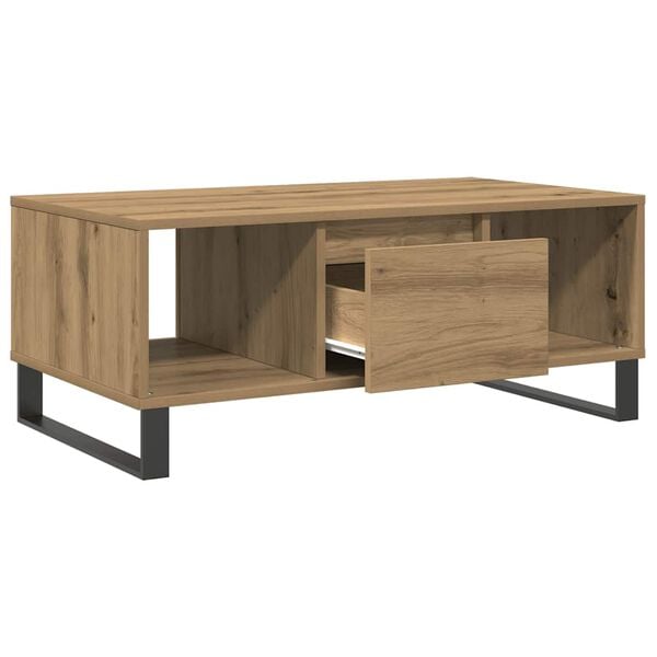 vidaXL Couchtisch Artisan-Eiche 90x50x36,5 cm Holzwerkstoff