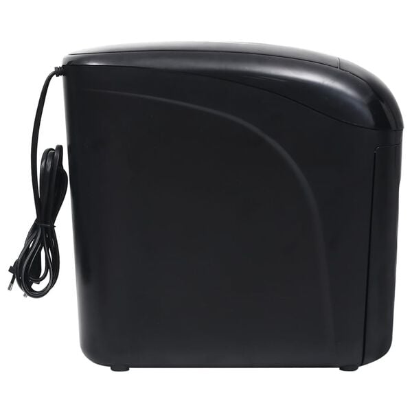 vidaXL Aktenvernichter 10 Blatt Mikroschnitt Schwarz