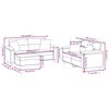 vidaXL 3-tlg. Sofagarnitur mit Kissen Taupe Mikrofasergewebe