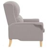 vidaXL Sessel Hellgrau 76 x 94 x 102 cm Weiches Sherpa-Gewebe
