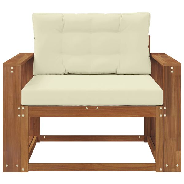 vidaXL Outdoor Mittelsofa Massivholz Akazie Natur