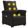 vidaXL Massagesessel mit Aufstehhilfe Schwarz Stoff