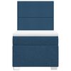 vidaXL Boxspringbett mit Matratze Blau 80x200 cm Stoff