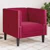 vidaXL Chesterfield-Sessel Weinrot Samt