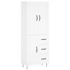vidaXL Highboard Wei&szlig; 69,5x34x180 cm Holzwerkstoff
