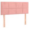 vidaXL Boxspringbett mit Matratze Rosa 90x190 cm Samt