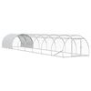 vidaXL H&uuml;hnerunterkunft Silber 800 x 150 x 100 cm Verzinkter Stahl