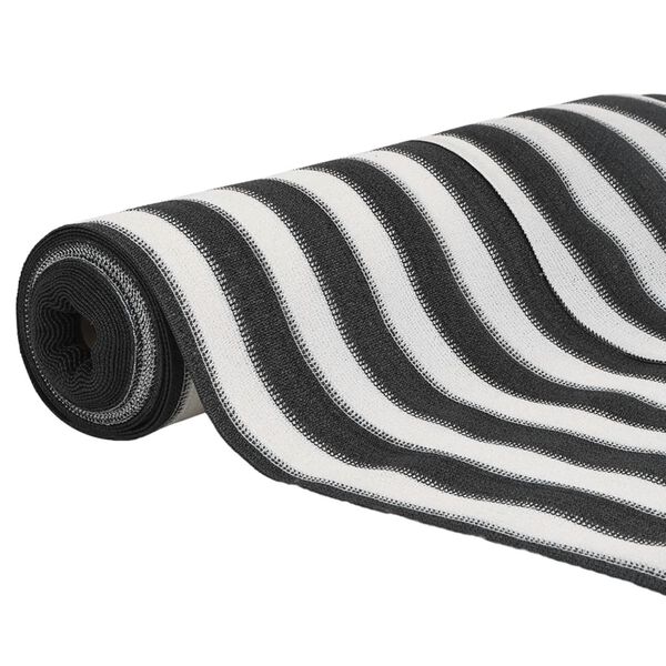 vidaXL Zaunblende Anthrazit und Wei&szlig; 1,5x10 m HDPE 150 g/m&sup2;