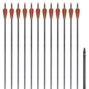 vidaXL Recurvebogen-Pfeile 30" 0,76 cm Carbon 12 Stk.