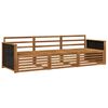vidaXL Outdoor-Sofagarnitur 3 pcs Natur Massivholz Akazie