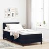 vidaXL Boxspringbett mit Matratze Schwarz 80 x 200 cm Stoff