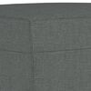 vidaXL 3-Sitzer-Sofa mit Hocker Dunkelgrau 180 cm Stoff