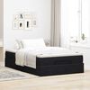 vidaXL Ottoman-Bett mit Matratze Schwarz 120x190 cm Samt