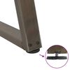 vidaXL Couchtischbeine V-Form 2 Stück Naturstahl 28x(42-43,3) cm Stahl