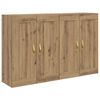 vidaXL Wandmontierter Schrank 2 pcs Artisan-Eiche 69,5 x 34 x 90 cm