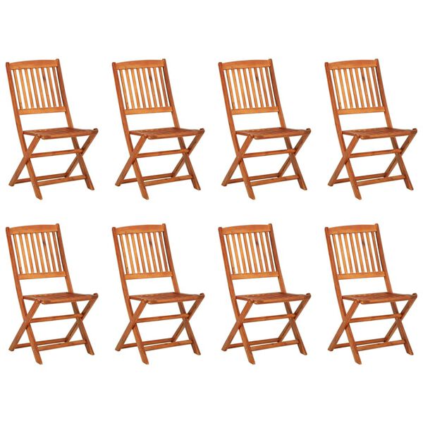 vidaXL 9-tlg. Garten-Essgruppe 180x90x75 cm Massivholz Akazie