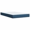 vidaXL Boxspringbett mit Matratze Blau 120x190 cm Stoff