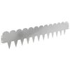 vidaXL Raseneinfassung 30 pcs 103 x 20 cm Stahl Silber