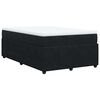 vidaXL Boxspringbett mit Matratze Schwarz 120x200 cm Samt