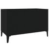 vidaXL Plattenschrank Schwarz 74,5x38x48 cm Holzwerkstoff