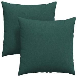 vidaXL Sofakissen 2 pcs Dunkelgr&uuml;n 60 x 60 cm Stoff