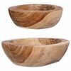vidaXL Obstschale JEPARA 2 stk. Teakbraun Massivholz Teak